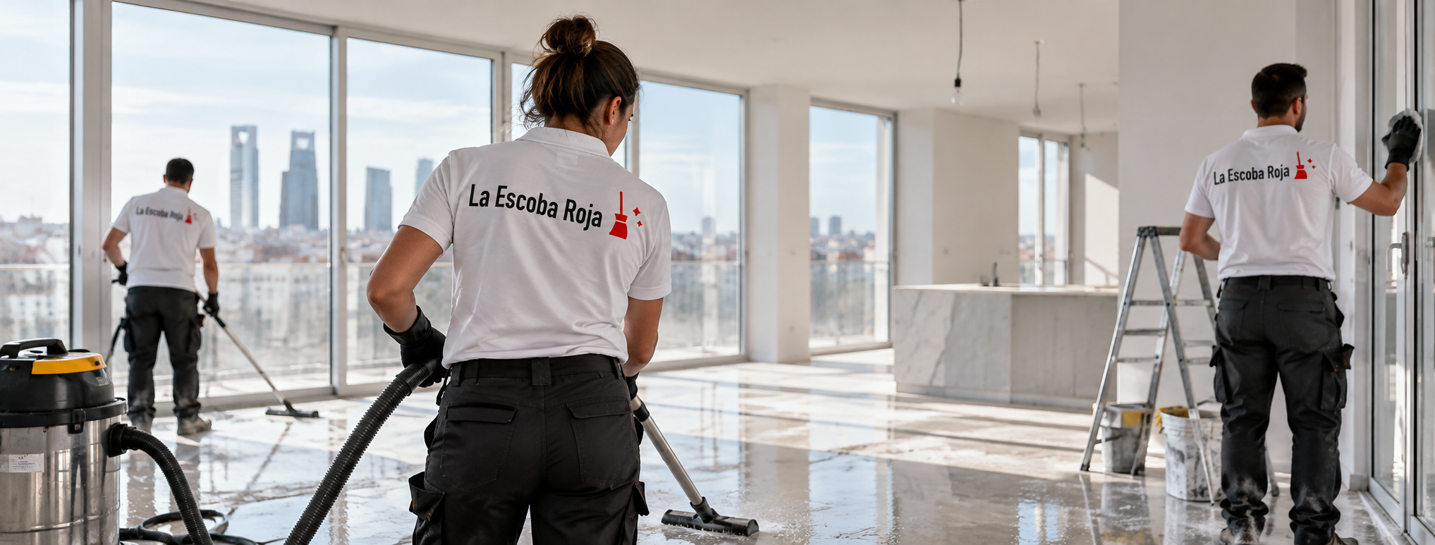 Limpieza profesional de fin de obra en una vivienda de Pinilla de Buitrago